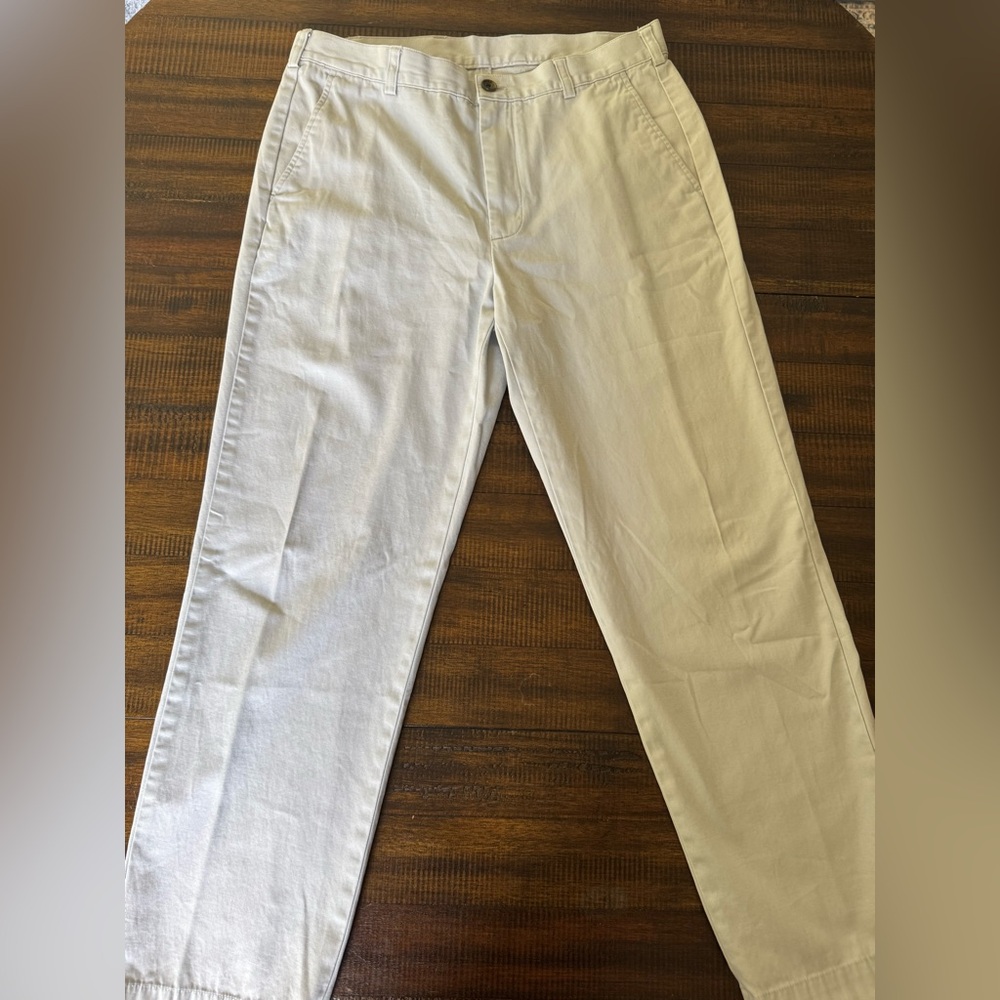 Brooks Brothers 346 Chino Pants in Cream 34 x 30